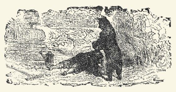 Илюстрация: Х. Уиър, Дж. Тениъл, Ъ. Гриест (Harrison Weir, John Tenniel, Ernest Griest, 1884) Градинарят и мечката